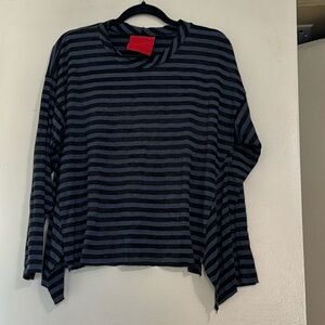 BLANQUE striped top